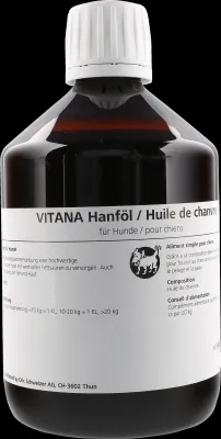 VITANA Hanföl, für Hunde, 500 ML