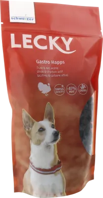 Lecky Gastro Happs Trute & Aktivkohle Hundesnack 350 g