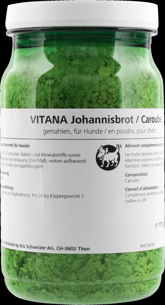 VITANA Johannisbrot, geschnitten, für Hunde, 175 G