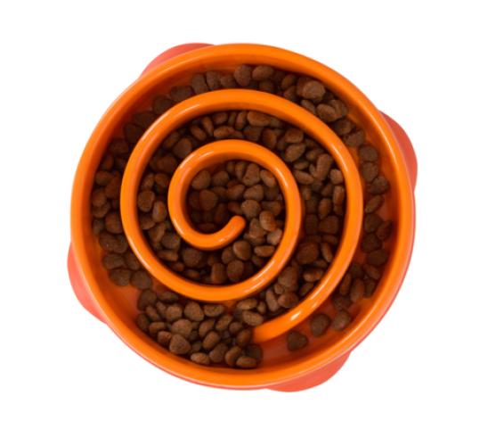 Fun Feeder. Ø 20 cm. Mini orange. Höhe 5 cm