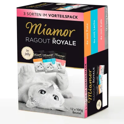 Miamor Royale Multi Pute Lachs Kalb Katzenfutter 12x100 g