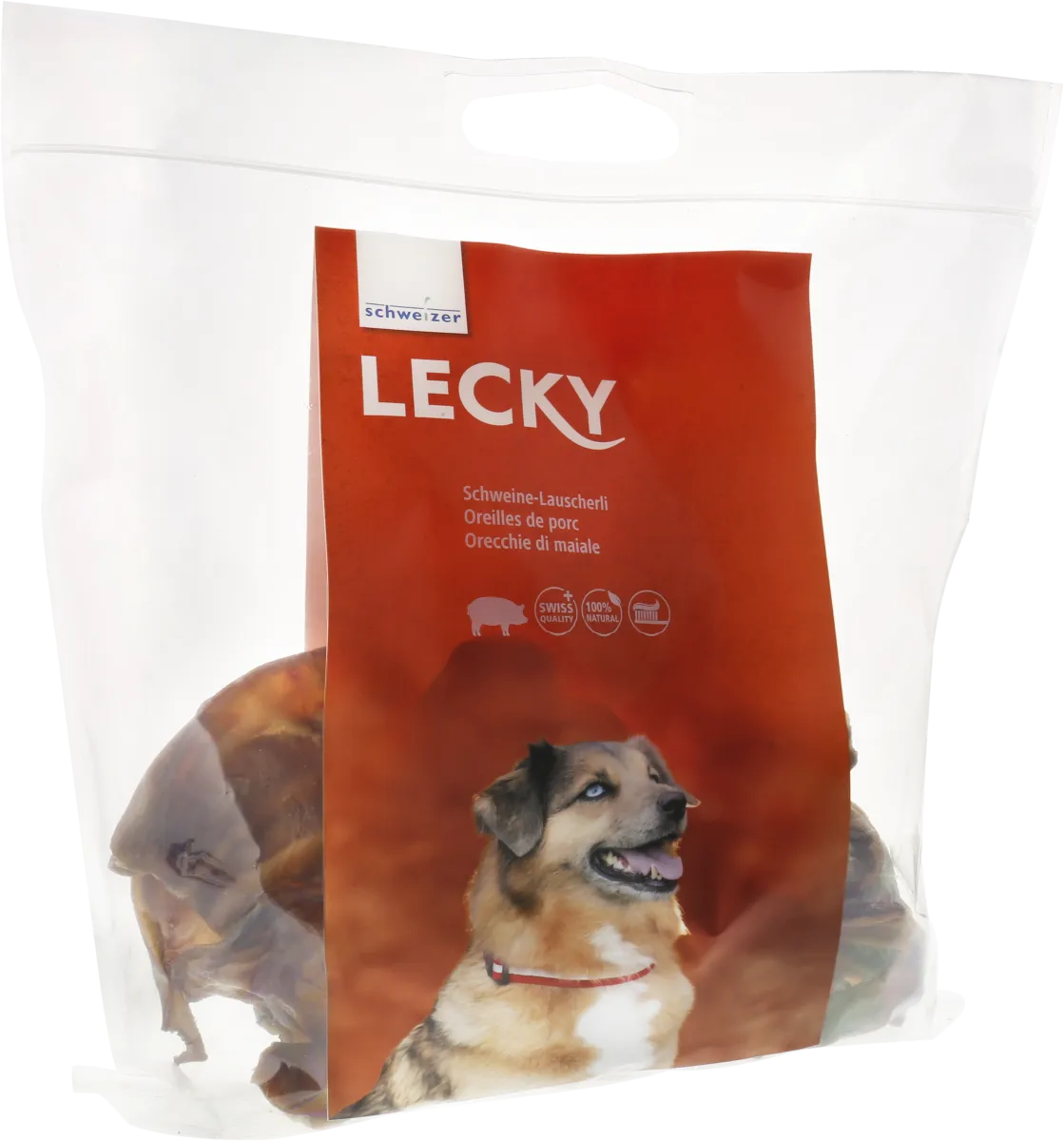 Lecky Schweine-Lauscherli Hundekauartikel 800 g