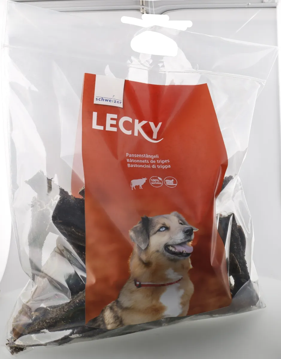 Lecky Pansenstängeli Hundesnack 1,2 kg getrockneter Pansen