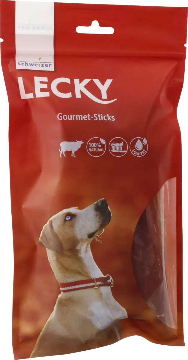 Lecky Gourmet-Sticks 15 cm Rindersticks für Hunde 120 g