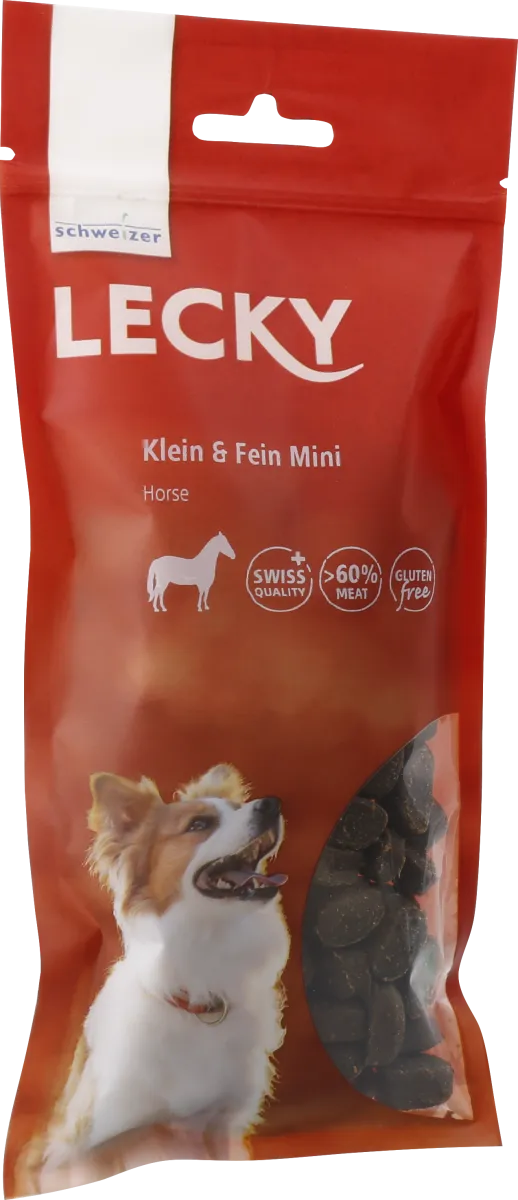 Lecky Klein & Fein Mini Horse Hundesnack mit Pferd 175 g