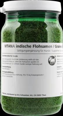 VITANA Indische Flohsamen 150 g – Sättigungsergänzung für Hunde