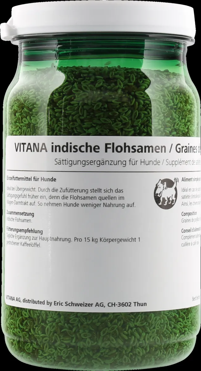 VITANA Indische Flohsamen 150 g – Sättigungsergänzung für Hunde