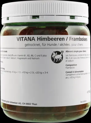 VITANA Himbeeren getrocknet 50 g Nahrungsergänzung für Hunde