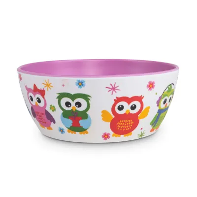 Freezack Decal Bowl Owl Napf für Hunde in weiss/lila S (700 ml)