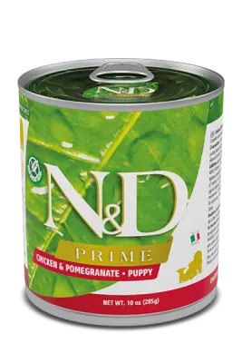 N&D Prime canine, Chicken &Pomegranate puppy wet food, 285 gr