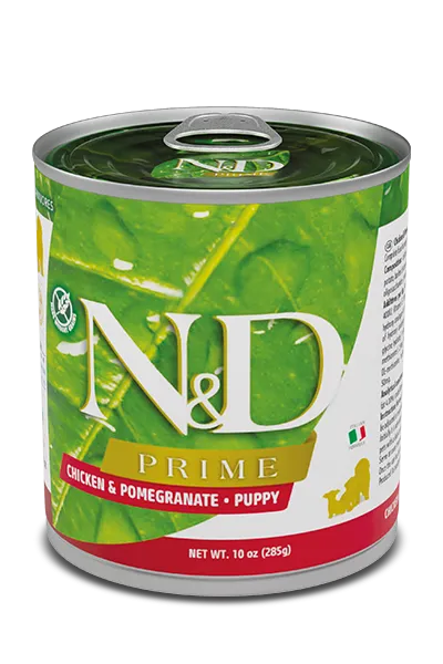 N&D Prime canine, Chicken &Pomegranate puppy wet food, 285 gr