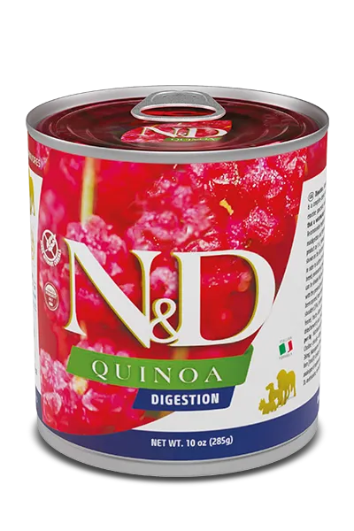 N&D Quinoa canine, Digestion wet food, 285 gr