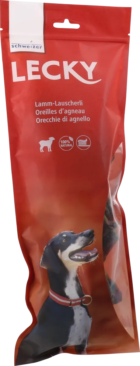 Lecky Lamm-Lauscherli Hundekauartikel 150 g