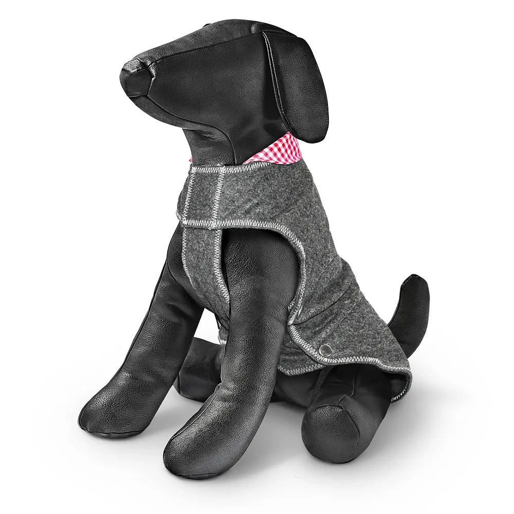 Freezack Hundemantel Swissness grau/rot
