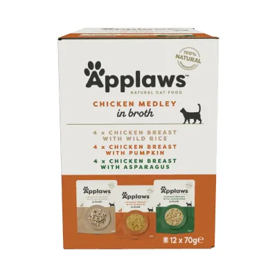 Applaws Huhn Multipack Nassfutter 12x70 g für Katzen