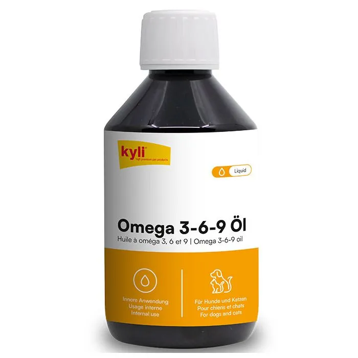 kyli Omega 3-6-9 Öl 250 ml – Ergänzungsöl für Hunde & Katzen