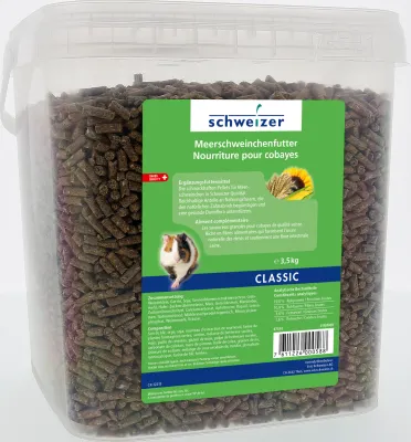 Meerschweinchenfutter im Eimer. 3.5kg