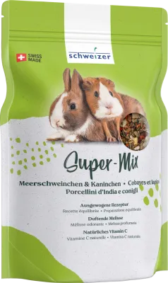 Super-Mix – 900 g – Eric Schweizer - Ergänzungsfutter für Kaninchen & Meerschweinchen
