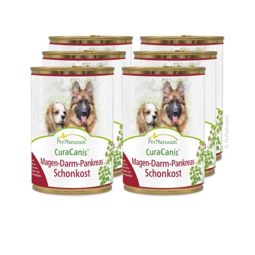 PerNaturam CuraCanis Magen-Darm-Pankreas Schonkost für Hunde 6 x 400 g