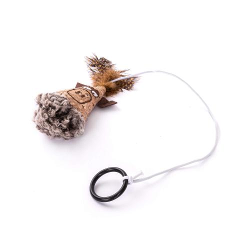Freezack Cork Cat Finger Teaser Angry Pig für Katzen in braun (13g/6 Stk.)