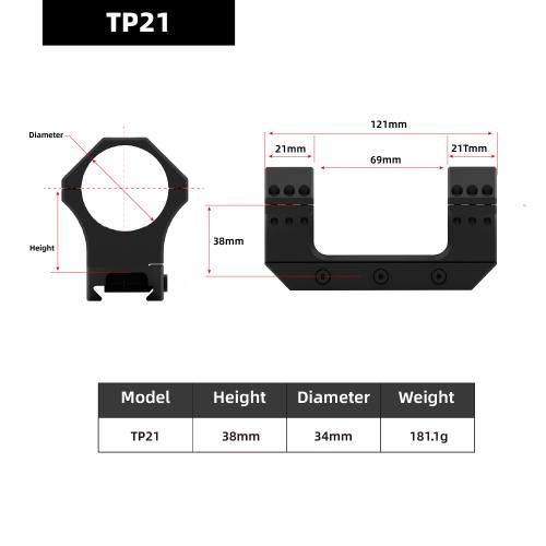 AIMPACT Scope Mount TP21 6061