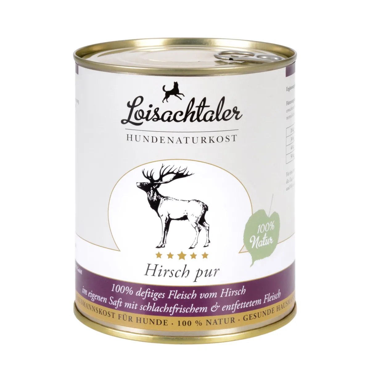 Loisachtaler Hirsch Pur Nassfutter Hund 200 g