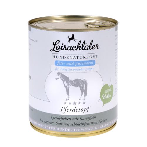 Loisachtaler Pferdetopf Nassfutter für Hunde 400g