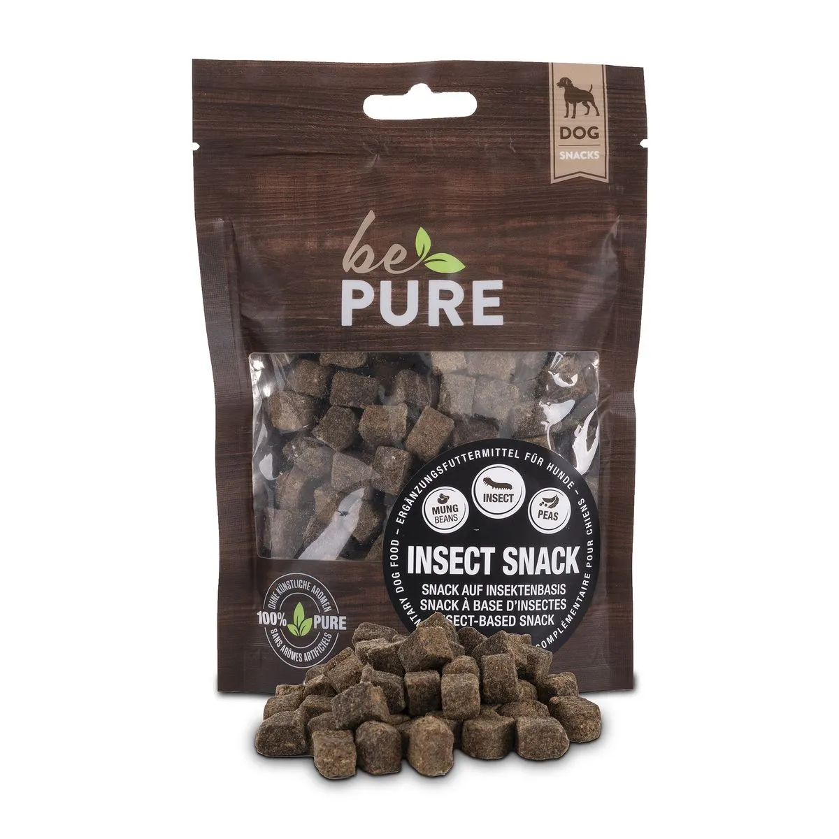 bePure Insect Snack für Hunde 100g