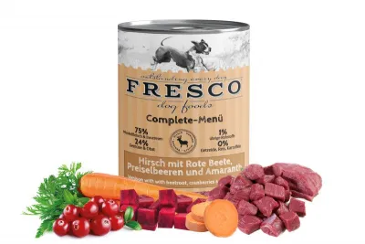 Fresco Complete-Menü Hirsch mit Rote Beete, Preiselbeeren und Amaranth