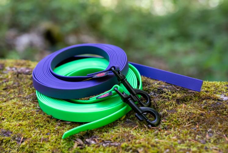 Grossenbacher Biothane Schleppleinen 16mm, 5Meter, leuchtgrün, ohne Handschlaufe