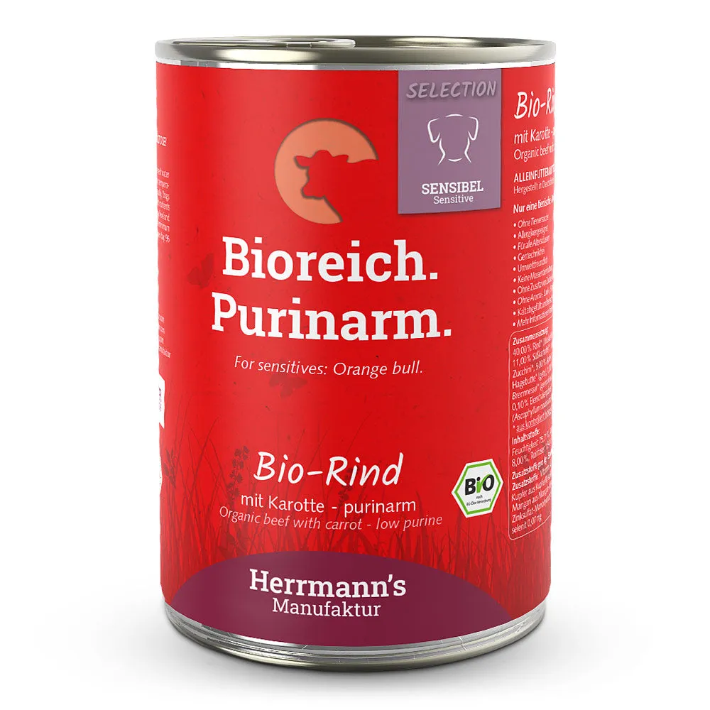 Herrmann’s Bio Rind mit Karotten Purinarm 800g