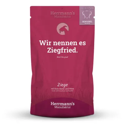 Herrmann’s Ziege mit roter Beete und Hirse 150g