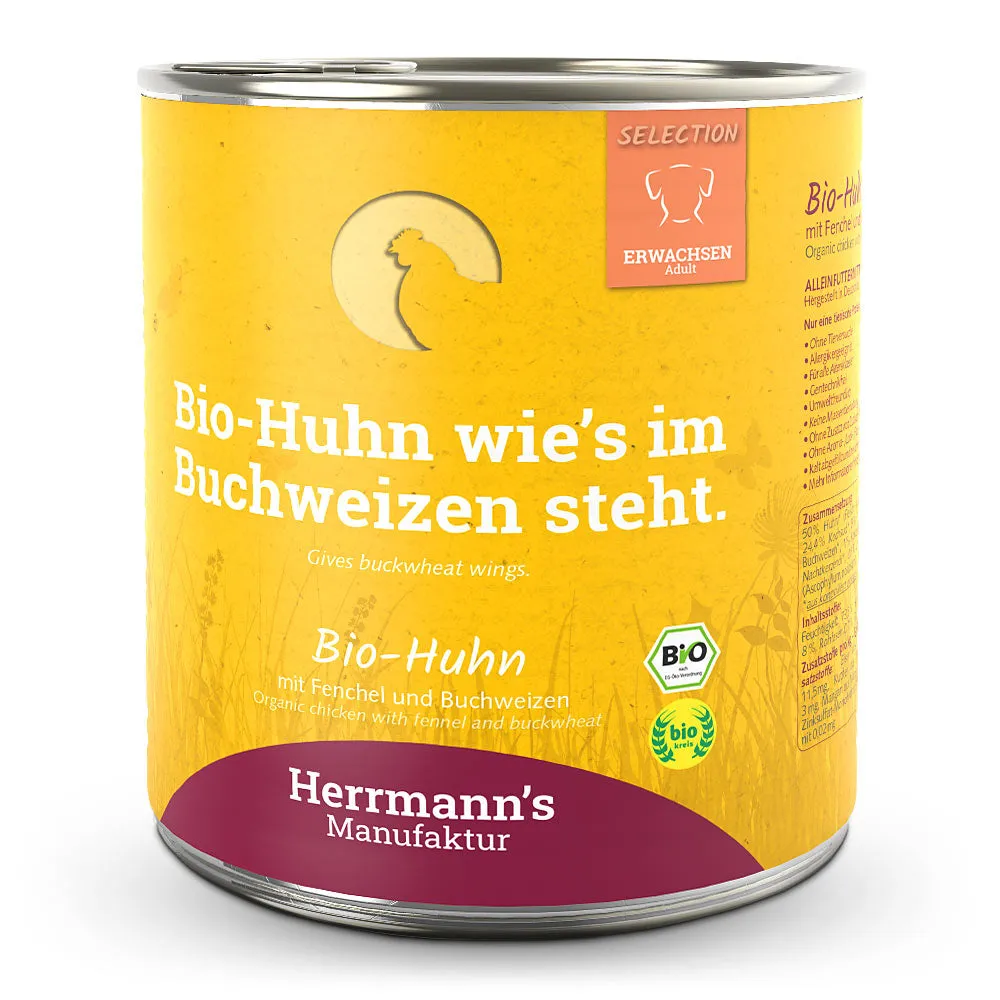 Herrmann's Bio Huhn mit Fenchel und Buchweizen 400g