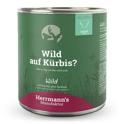 Herrmann's Leicht Bio Wild mit Kürbis und Quinoa 800g