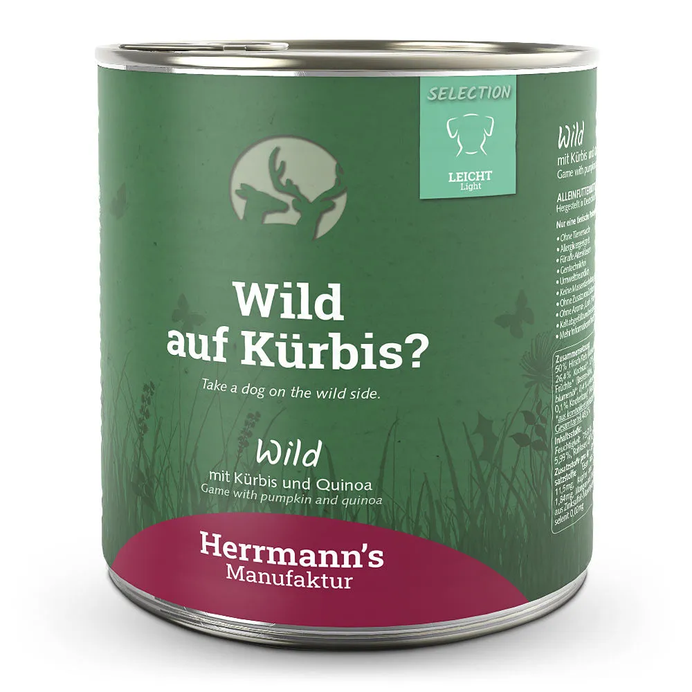 Herrmann's Leicht Bio Wild mit Kürbis und Quinoa 800g