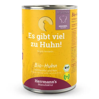 Herrmann's Sensibel Bio Huhn mit Karotte und Reis 800g