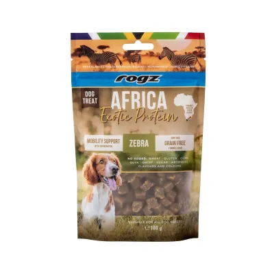 rogz Africa Exotic Mobility Support Zebra 100g