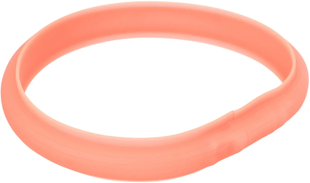 Trixie Flash Leuchthalsband Koralle, extra breit