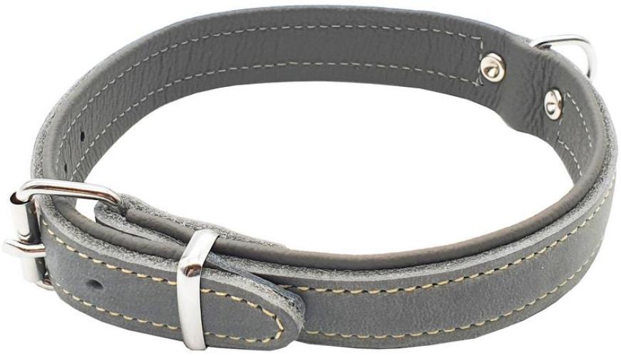 weichleder-halsband-leder-gefuttert-genietet-45cm-18mm-graugrau-83813