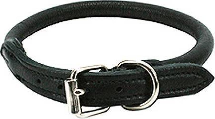 Halsband extra weich, 35 cm Ø 7 mm, rundgenäht, schwarz
