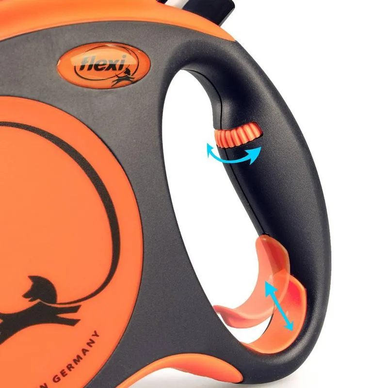 flexi Xtreme Tape Gurt Rollleine Orange S 5 m für Hunde