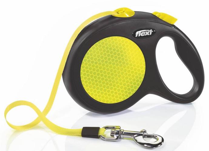 Flexi New Classic Gurt Rollleine für Hunde in gelb (5m)