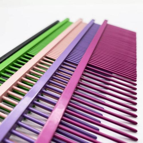 Doppelkamm, farbig, 21 + 42 Pins, 18.5 cm, assortiert