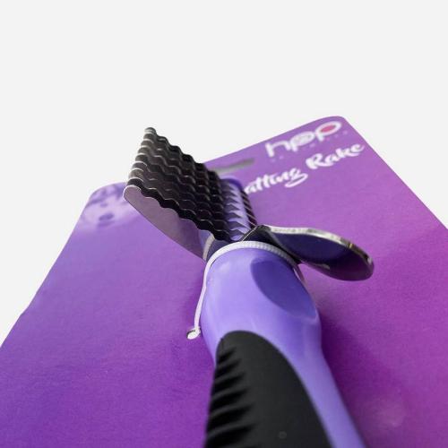 Entfilzungskamm, 18 cm, 10 Pins, lila-schwarz