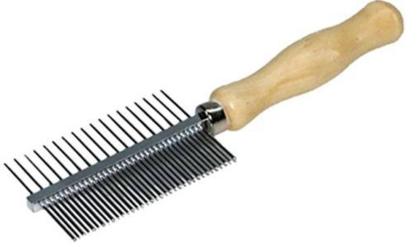 doppelkamm-mit-holzgriff-18-35-pins-25-x-18-cm-verchromt-85294