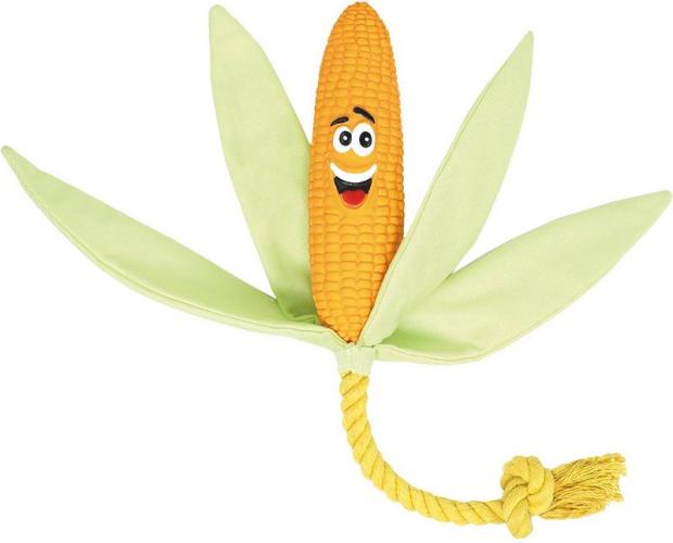 Mais aus Latex mit Seil, 49 cm