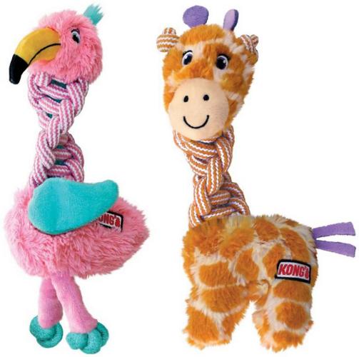 kong-knots-twists-m-l-35-cm-assortiert-flamingogiraffe-84272
