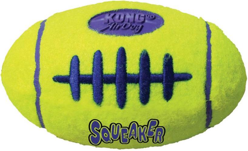 KONG AirDog American Football L Hundespielzeug mit Squeaker