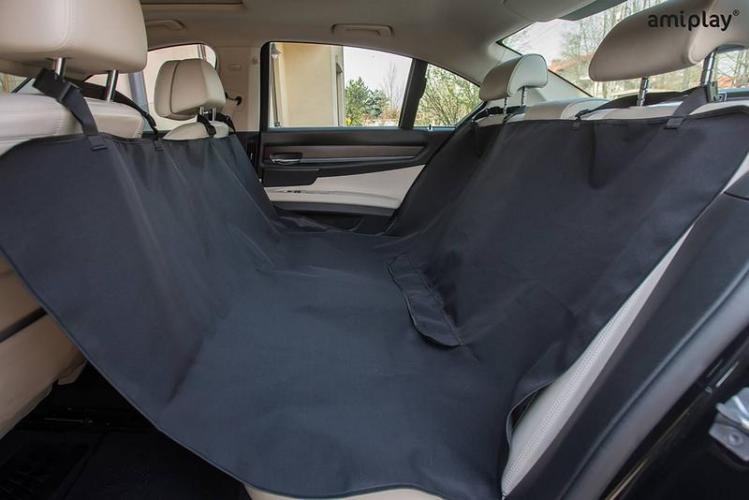 Auto-Schutzdecke Rückbank amiTravel, One size 150x150cm, schwarz