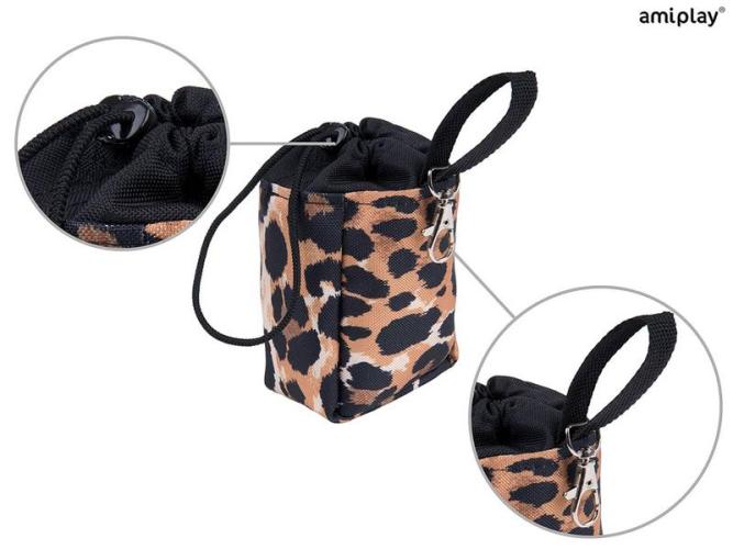 Snackbeutel Safari, 8 x 6 x 10 cm, Leopard